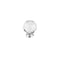 Richelieu 2 in (50 mm) Clear, Crystal, Chrome Contemporary Metal, Crystal Cabinet Knob BP87375014011 - alternate 1