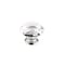 Richelieu 2 in (50 mm) Clear, Chrome Contemporary Metal, Crystal Cabinet Knob BP87765014011 - alternate 1