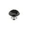 Richelieu 2 in (50 mm) Chrome, Black Contemporary Metal, Crystal Cabinet Knob BP87765014090 - alternate 1