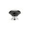 Richelieu 2 in (50 mm) Chrome, Black Contemporary Metal, Crystal Cabinet Knob BP87765014090 - alternate 3