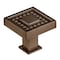 Richelieu 1 5/16 in (33 mm) x 1 5/16 in (33 mm) Honey Bronze Transitional Cabinet Knob BP87953333HBRZ - alternate 1