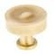 Richelieu 1 3/8 in (35 mm) Satin Brass Traditional Cabinet Knob BP885535160 - alternate 1