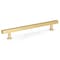 Richelieu 7 9/16-inch (192 mm) Center to Center Royal Gold Contemporary Cabinet Pull BP8864192162 - alternate 1