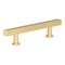 Richelieu 3 3/4-inch (96 mm) Center to Center Royal Gold Contemporary Cabinet Pull BP886496162 - alternate 1