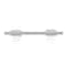Richelieu 3 in. (76 mm) Center-to-Center Brushed Nickel Contemporary Drawer Pull BP905076195 - alternate 2
