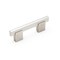 Richelieu 3 in. (76 mm) Center-to-Center Brushed Nickel Contemporary Drawer Pull BP905076195 - alternate 1