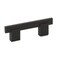 Richelieu 3 in. (76 mm) Center-to-Center Matte Black Contemporary Drawer Pull BP905076900 - alternate 1