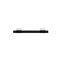 Richelieu 3 3/4 in (96 mm) Center-to-Center Chrome, Matte Black Contemporary Cabinet Pull BP905096140900 - alternate 4