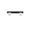 Richelieu 3 3/4 in (96 mm) Center-to-Center Chrome, Matte Black Contemporary Cabinet Pull BP905096140900 - alternate 2