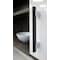 Richelieu 5 1/16 in (128 mm) Center-to-Center Chrome, Matte Black Contemporary Cabinet Pull BP905128140900 - alternate 2