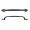 Richelieu 12 in (305 mm) Center-to-Center Matte Black Traditional Forged Iron Cabinet Pull Sheffield BP9465305900 - alternate 2