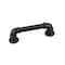 Richelieu 6-5/16 in. (160 mm) Center-to-Center Matte Black Forged Iron Eclectic Barn Door Pull BP9547160900 - alternate 1