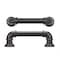 Richelieu 6-5/16 in. (160 mm) Center-to-Center Matte Black Forged Iron Eclectic Barn Door Pull BP9547160900 - alternate 4