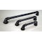 Richelieu 8-13/16 in. (224 mm) Center-to-Center Matte Black Forged Iron Eclectic Barn Door Pull BP9547224900 - alternate 4