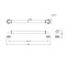 Richelieu 8-13/16 in. (224 mm) Center-to-Center Matte Black Forged Iron Eclectic Barn Door Pull BP9547224900 - alternate 2