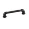 Richelieu 8-13/16 in. (224 mm) Center-to-Center Matte Black Forged Iron Eclectic Barn Door Pull BP9547224900 - alternate 1