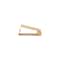 Richelieu 5 1/16-inch (128 mm) Center to Center Satin Gold Contemporary Edge Pull BP9696128166 - alternate 4