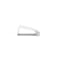 Richelieu 5 1/16-inch (128 mm) Center to Center White Contemporary Edge Pull BP969612830 - alternate 4
