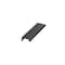 Richelieu 5 1/16-inch (128 mm) Center to Center Brushed Black Contemporary Edge Pull BP9696128990 - alternate 1