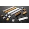 Richelieu 1 in (25 mm) Center-to-Center Satin Gold Contemporary Edge Cabinet Pull BP969625166 - alternate 3