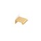 Richelieu 1 in (25 mm) Center-to-Center Satin Gold Contemporary Edge Cabinet Pull BP969625166 - alternate 1