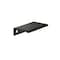 Richelieu 1 31/32 in (50 mm) Center-to-Center Brushed Black Contemporary Edge Cabinet Pull BP989850990 - alternate 1