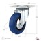 Richelieu Industrial Blue Elastic Rubber Caster, Swivel Without Brake, with Plate, Blue F08335 - alternate 4