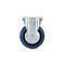 Richelieu Industrial Blue Elastic Rubber Caster, Fixed, with Plate, Blue F08337 - alternate 4