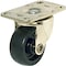 Richelieu Light-Duty Furniture Caster, Swivel Without Brake, with Plate, Brass, Black F24407 - alternate 1