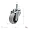 Madico Industrial Casters for General Use, Swivel Without Brake, with Threaded Stem, Gray F24712 - alternate 2