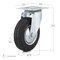 Richelieu Industrial Euro Series Rubber Caster, Swivel Without Brake, with Plate, Black F24792 - alternate 4