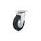 Richelieu Industrial Euro Series Rubber Caster, Swivel Without Brake, with Plate, Black F24792 - alternate 1