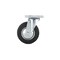 Richelieu Industrial Euro Series Rubber Caster, Swivel Without Brake, with Plate, Black F24792 - alternate 3