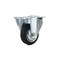 Richelieu Industrial Euro Series Rubber Caster, Fixed, with Plate, Black F24796 - alternate 1