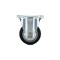 Richelieu Industrial Euro Series Rubber Caster, Fixed, with Plate, Black F24796 - alternate 4