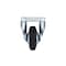 Richelieu Industrial Euro Series Rubber Caster, Fixed, with Plate, Black F24796 - alternate 2