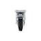 Richelieu Industrial Euro Series Rubber Caster, Swivel with Double-Lock Brake, with Plate, Black F24802 - alternate 3