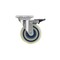 Richelieu Industrial Polyamide Rubber Caster, Swivel with Double-Lock Brake, with Plate, Blue, Beige F24804 - alternate 5