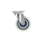 Richelieu Industrial Polyamide Rubber Caster, Swivel Without Brake, with Plate, Blue, Beige F24805 - alternate 3