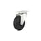Richelieu Industrial Black General-Duty Rubber Caster, Swivel Without Brake, with Plate, Black F25413 - alternate 1