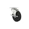 Richelieu Industrial Black General-Duty Rubber Caster, Swivel with Brake, with Plate, Black F25426 - alternate 1