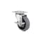 Richelieu Industrial Gray Thermoplastic Rubber Caster, Swivel with Brake, with Plate, Gray F25622 - alternate 1