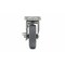 Richelieu Industrial Gray Thermoplastic Rubber Caster, Swivel with Brake, with Plate, Gray F25622 - alternate 3
