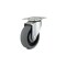 Richelieu Industrial Gray Thermoplastic Rubber Caster, Swivel Without Brake, with Plate, Gray F25656 - alternate 1