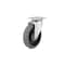 Richelieu Industrial Gray Thermoplastic Rubber Caster, Swivel Without Brake, with Plate, Gray F25657 - alternate 1