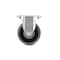 Richelieu Industrial Gray Thermoplastic Rubber Caster, Fixed, with Plate, Gray F27275 - alternate 3