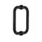 Richelieu 6inch 152 mm Center to Center Tubular BacktoBack Pull for Glass Shower Door, Matte Black SDTRDB07506900 - alternate 1