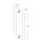 Richelieu 6inch 152 mm Center to Center Tubular BacktoBack Pull for Glass Shower Door, Matte Black SDTRDB07506900 - alternate 5