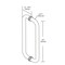 Richelieu 8inch 203 mm Center to Center Tubular BacktoBack Pull for Glass Shower Door, Matte Black SDTRDB07508900 - alternate 3