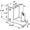 Prime-Line 656-7220 Gravity Pivot Hinge – Post Mounted, 1-1/4 Inch, Zamak, Chrome Finish, For Restroom Partitions